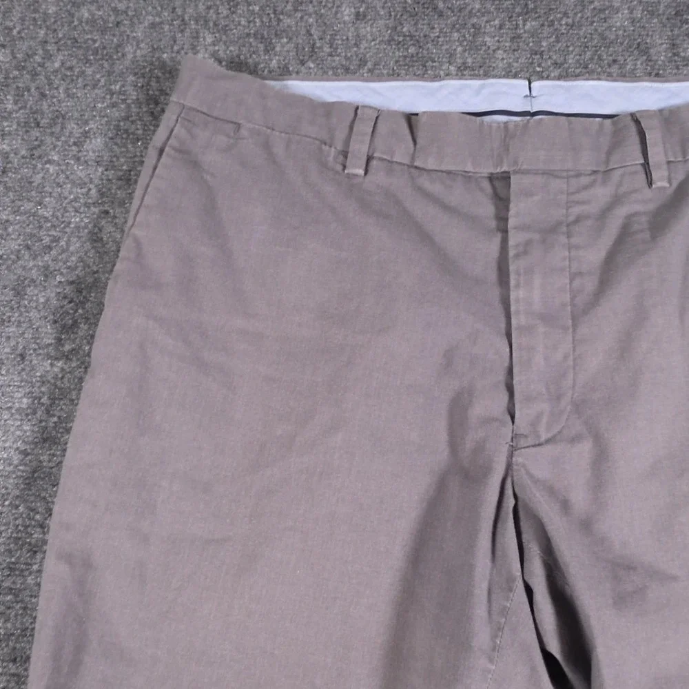 Polo Ralph Lauren Slim Fit Chino Pants Mens 34x34 Gray Flat Front Preppy